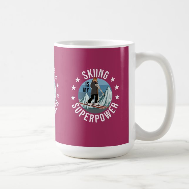 Mug Le Ski Est Ma Superpuissance (Droite)