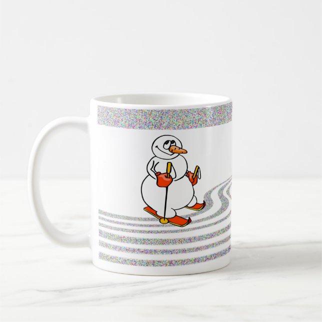 Mug Le skieur de neige - (Gauche)