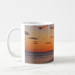 Mug Le soleil sur l'île de Dauphin, Alabama