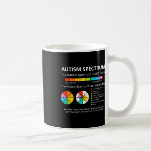 Mug Le Spectre N'Est Pas Linéaire Autiste Fierté Autis