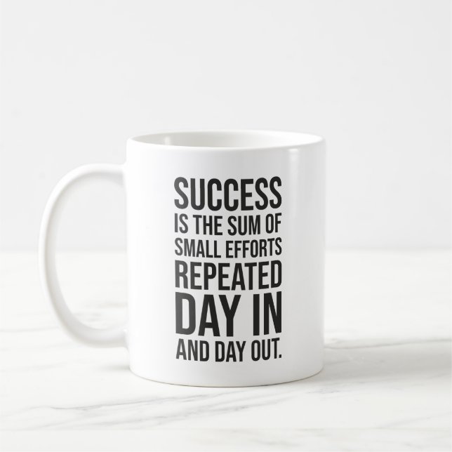 Mug Le Succès Est La Somme De Petits Efforts - Gymnase (Gauche)