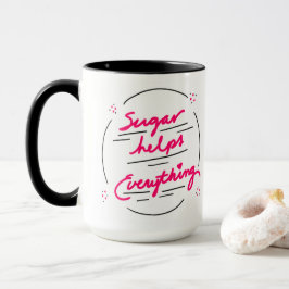 Mug Le sucre de canne à café aide à tout