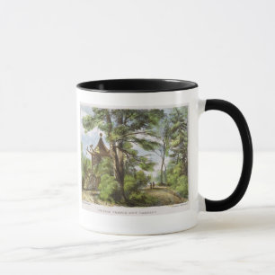 Mug Le temple chinois, Kew fait du jardinage, plaque