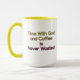 Mug Le temps avec Dieu et le café n'est jamais perdu M
