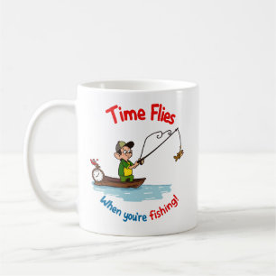 Mug Le temps passe vite quand on pêche