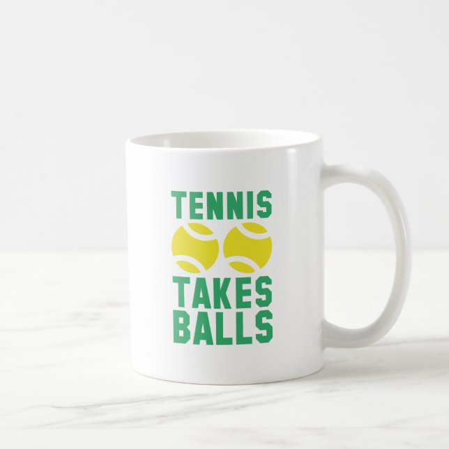 Mug Le tennis prend des balles (Droite)