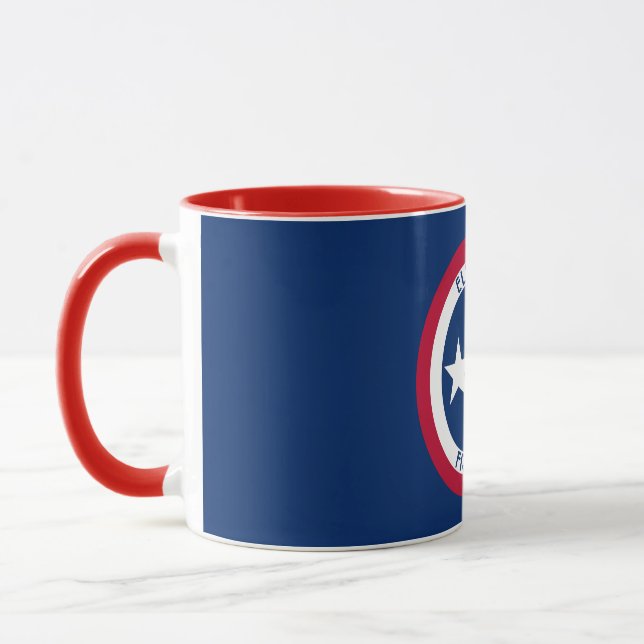 Mug Le Texas le drapeau personnalisé par étoile (Gauche)
