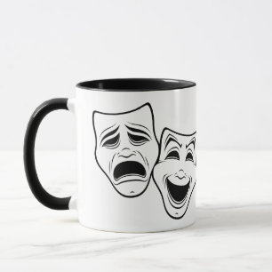 Mug Le Théâtre Comédie Et Tragédie Masque La Ligne