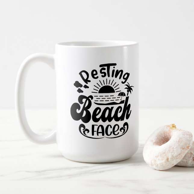 Mug Le thème des vacances d'été (Avec donut)