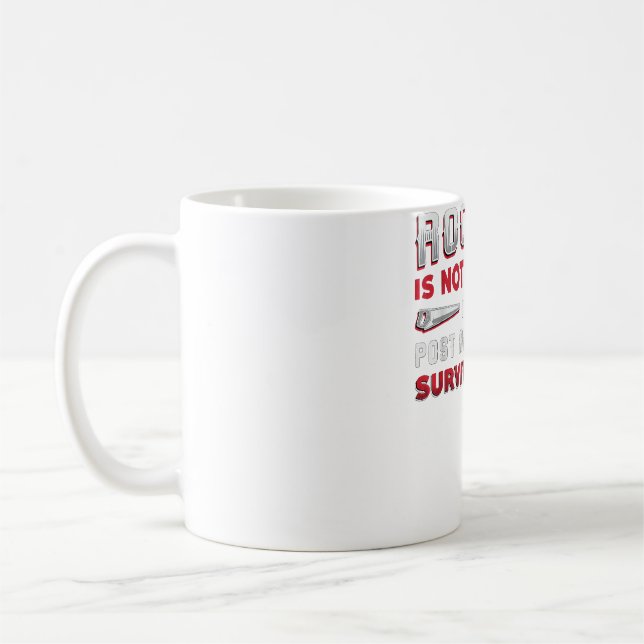 Mug Le Toit N'Est Pas Une Carrière Survie Homme Compét (Gauche)