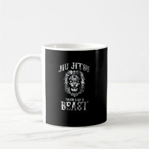 Mug Le train Jiu Jitsu comme une bête BJJ dévêtu