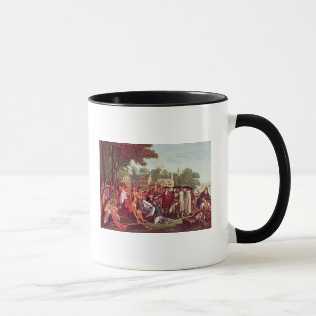 Mug Le Traité de William Penn avec les Indiens en 1683 (Droite)
