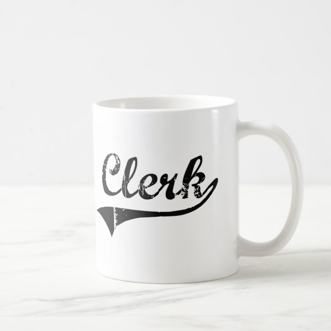 Mug Le travail de professionnel de commis (Droite)