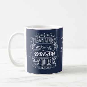 Mug Le Travail D'Équipe Motivationnel Fait De L'Entrep
