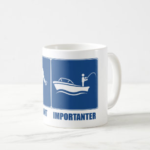 Mug Le Travail Est Important, La Pêche Est Importante