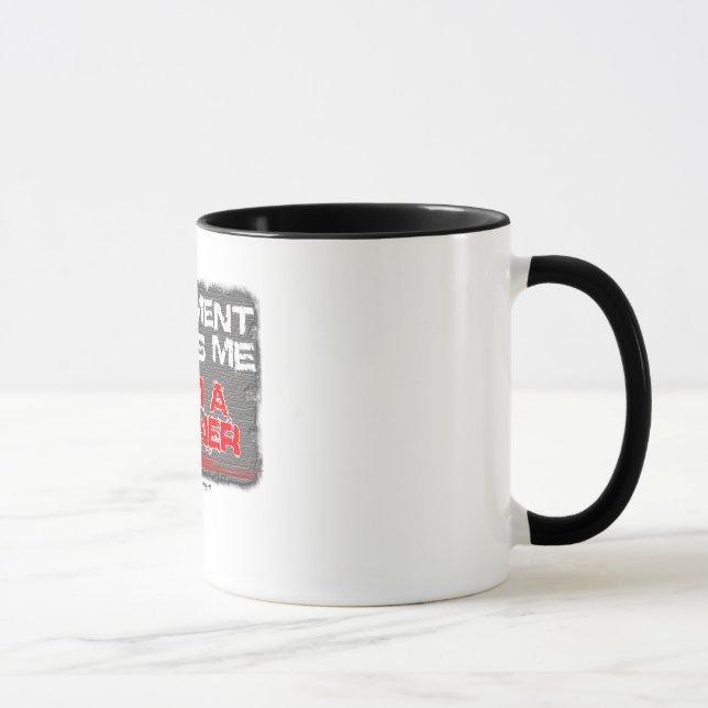 Mug le trottoir me craint. je suis un coureur (Droite)