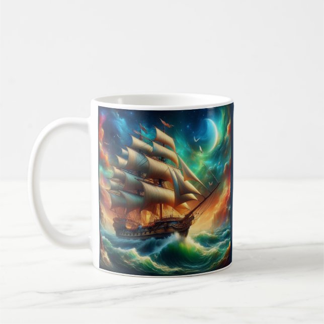 Mug Le vaisseau fantôme Lady Lovibond dans une tempête (Gauche)