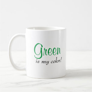 Mug Le Vert Est Ma Citation Couleur