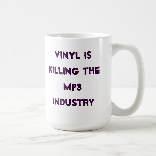 Mug Le vinyle tue l'industrie MP3 (Droite)