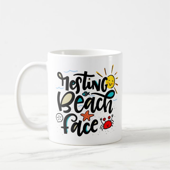 Mug Le visage de la plage (Gauche)