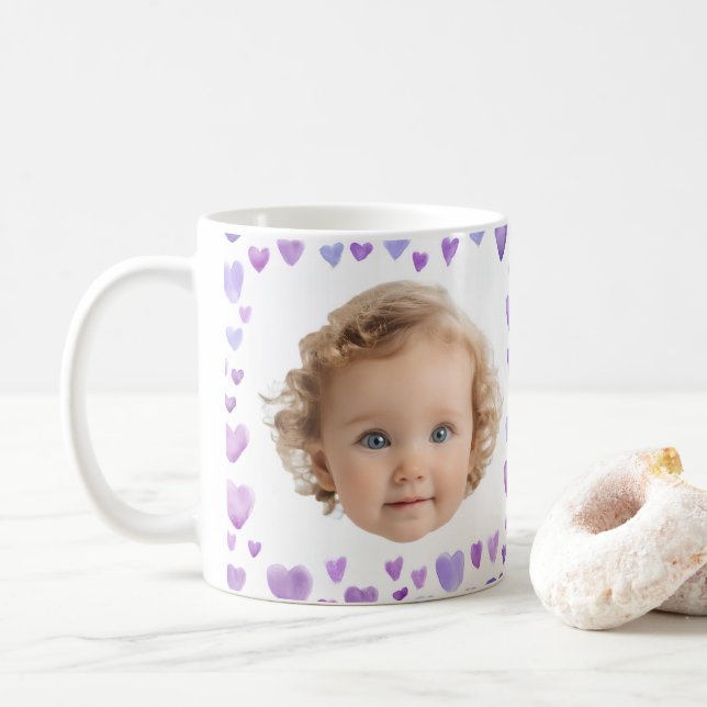 Mug Le visage de vos enfants (Avec donut)