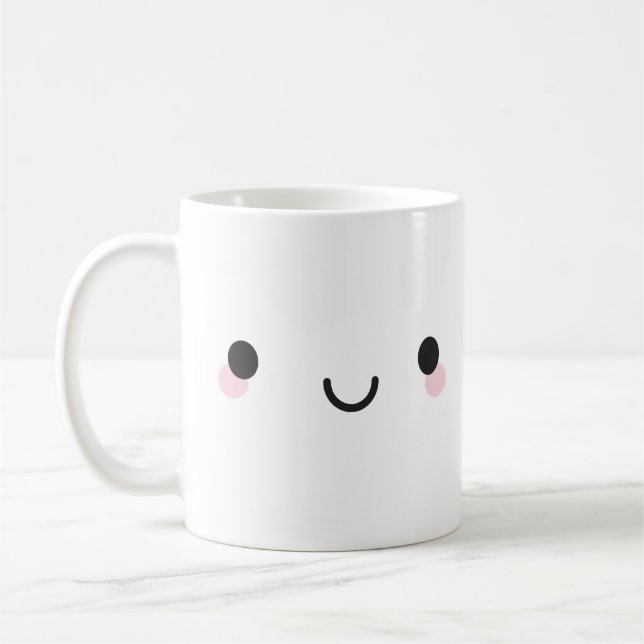 Mug Le visage heureux de Kawaii (Gauche)