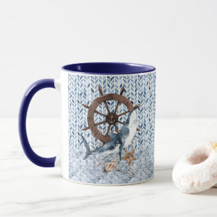 Mug Le volant et le requin du navire