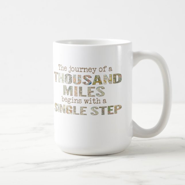 Mug Le voyage d'un millier de kilomètres (Droite)
