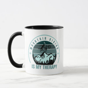 Mug Le Vtt Est Ma Thérapie Lune Étoiles Sports