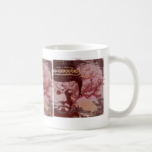 Mug Le yoga parlent : Graphique d'arbre de Bouddha