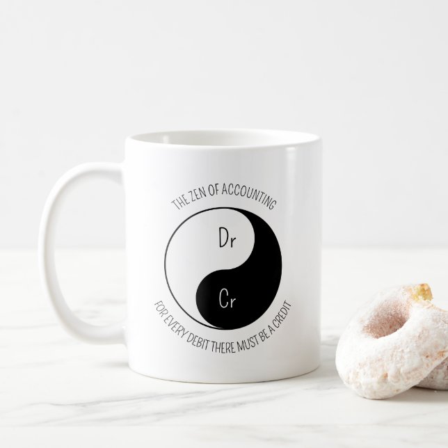 Mug Le zen de la comptabilité (Avec donut)