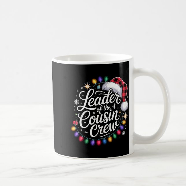 Mug Leader Of The Cousin Crew Xmas Lights Red Plaid Sa (Droite)
