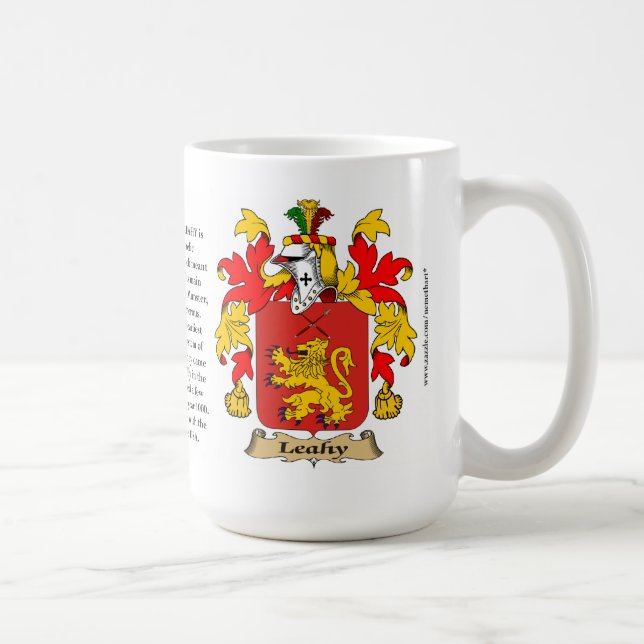 Mug Leahy, l'origine, la signification et la crête (Droite)