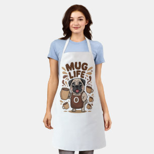 Mug Leben, Lustiger Barista-Mops-Kaffeeliebhaber Schürze