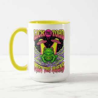 Mug Lèchez Le Crapaud Rencontrez Les Aliens Graphique