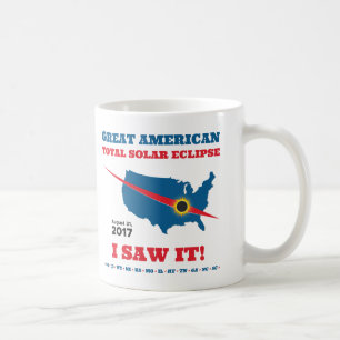 Mug L'éclipse solaire totale - 2017 - je l'ai vue !