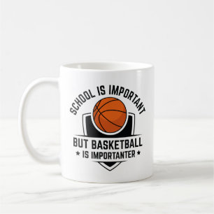 Mug L'École Est Importante, Mais Le Basket Est Importa