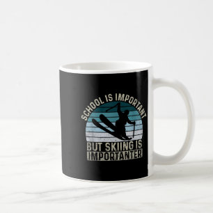 Mug L'École Est Importante Mais Le Ski Est Important -