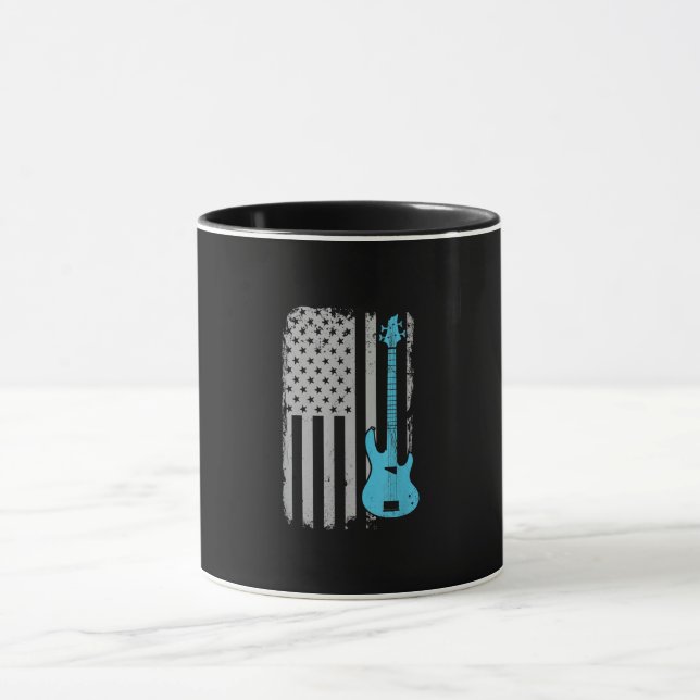 Mug Lecteur de basse électrique Guitare American Drape (Centre)