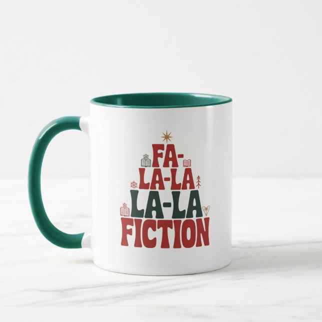 Mug Lecture de vacances de fiction Fa-la-la (Gauche)