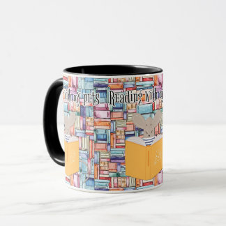 Mug Lecture du livre avec animaux domestiques