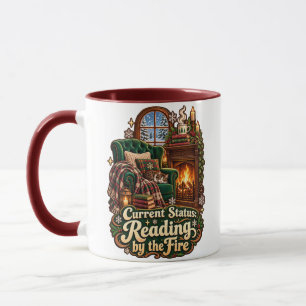 Mug Lecture du Statut Actuel au Coin du Feu Hiver