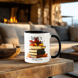 Mug Lectures de café - Épices Citrouilles et Vibes lit