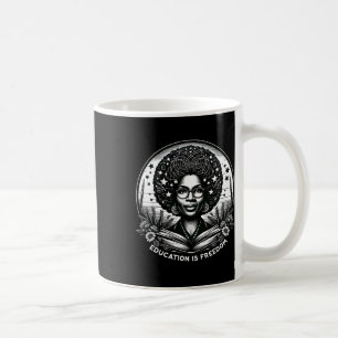 Mug L'éducation est la liberté Professeur noir livres