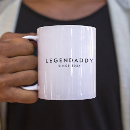 Mug Legendaddy depuis pour légendaire Dads minimaliste