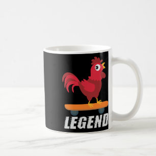 Mug Légendaire Planche à Roulettes Poulet Drôle Cadeau