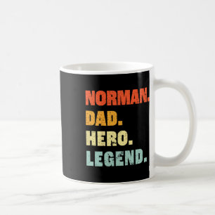 Mug Légende de héros de papa nom personnalisé Fathers