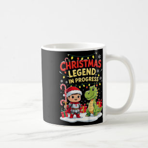Mug Légende de Noël En cours Cute Vacances Chevalier A