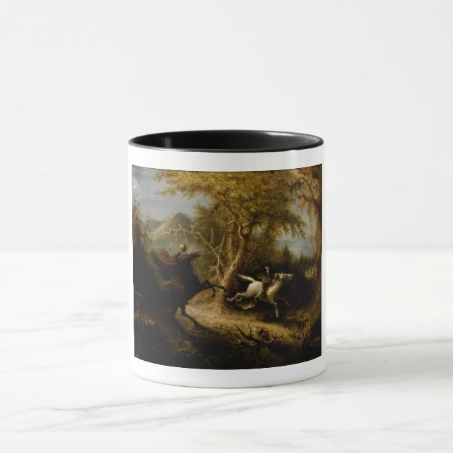Mug Légende du cavalier sans tête fantôme d'Halloween (Centre)