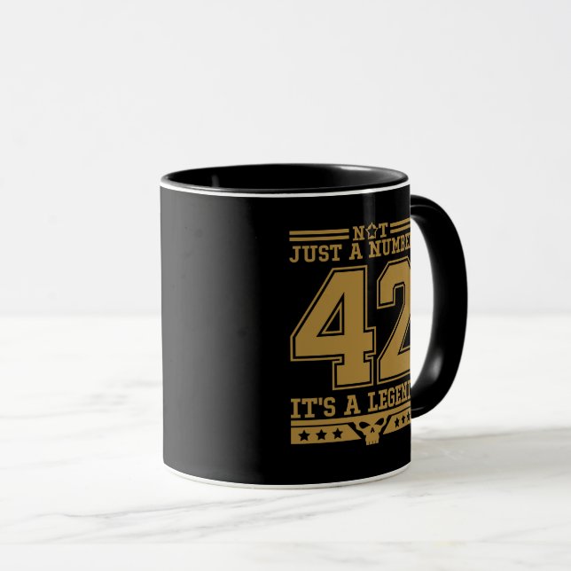 Mug Légende du numéro 42 (Devant droit)